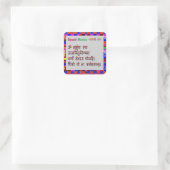 Om Mantra Gayatri Mantra Vierkante Sticker (Tas)