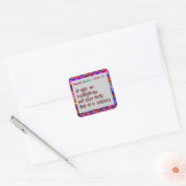 Om Mantra Gayatri Mantra Vierkante Sticker (Envelop)