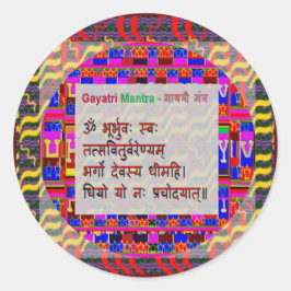 Om Mantra Gayatri Mantra Vierkante Sticker