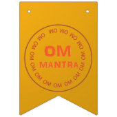 OM MANTRA GOUD HINDOEÏSME DIWALI Hindu Wedding Vlaggetjes (Tweede vlag)