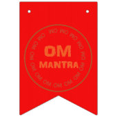 OM MANTRA GOUD HINDOEÏSME DIWALI Hindu Wedding Vlaggetjes (Eerste vlag)