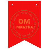 OM MANTRA GOUD HINDOEÏSME DIWALI Hindu Wedding Vlaggetjes (Derde vlag)