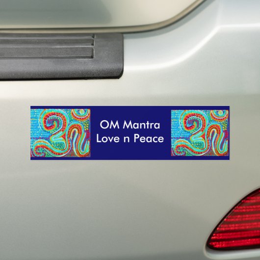 OM Mantra Om108 Bumpersticker (Op auto)