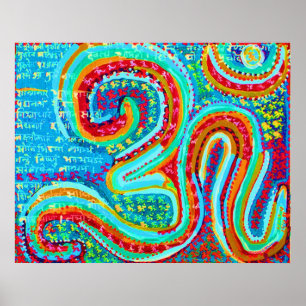 OM MANTRA: Om 108 keer en andere mantra's Poster