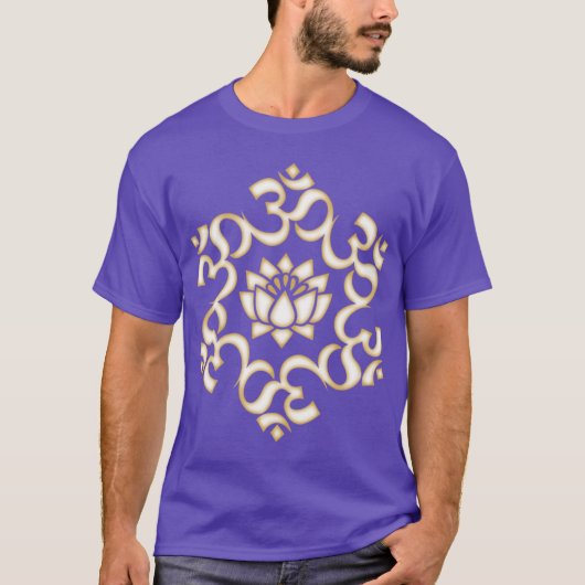 OM Mantra retro T-shirt (Voorkant)