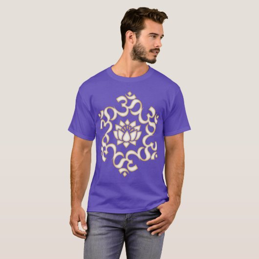 OM Mantra retro T-shirt (Voorkant volledig)