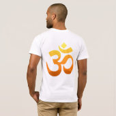Om Mantra Symbol Meditation Yoga Back Design T-shirt (Achterkant volledig)