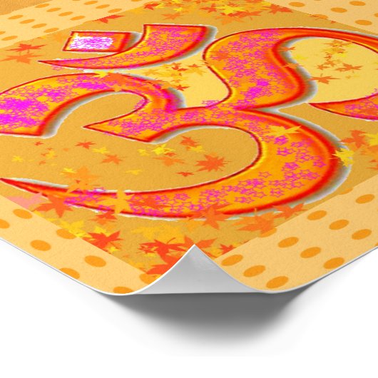 OM Mantra Symbol : OMMANTRA Poster (Hoek)