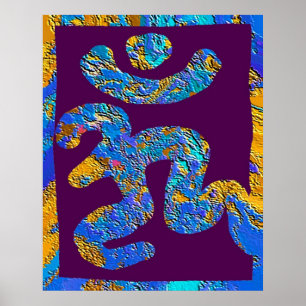 OM MANTRA - Voor vrede Poster