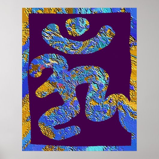 OM MANTRA - Voor vrede Poster (Voorkant)