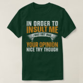 OM ME TE INSULEREN Shirt (Design voorkant)