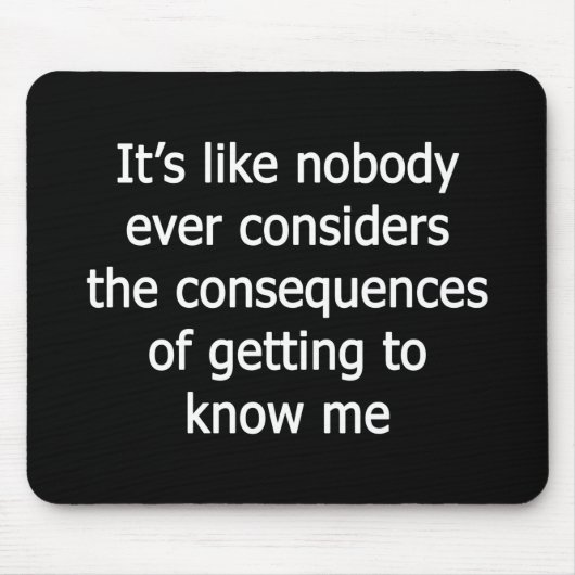 Om me te leren kennen muismat (Voorkant)