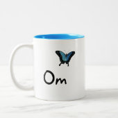 Om met Butterfly-Mok Tweekleurige Koffiemok (Links)