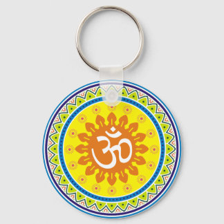 Om met de traditionele Indiase stijl Mandana Sleutelhanger