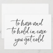 Om met een briefje voor een bruiloft te kunnen wac (Voorkant / Achterkant)