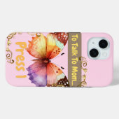 Om met mama te praten, druk 1 Case-Mate iPhone case (Achterkant (horizontaal))