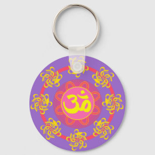 Om met Swirls en Colors. Sleutelhanger