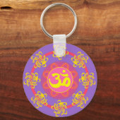 Om met Swirls en Colors. Sleutelhanger (Voorkant)