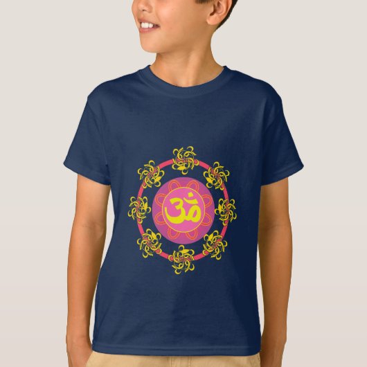 Om met Swirls en Colors. T-shirt (Voorkant)