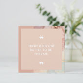 Om mij positief te zijn Bevestiging Kaart (Staand voorkant)