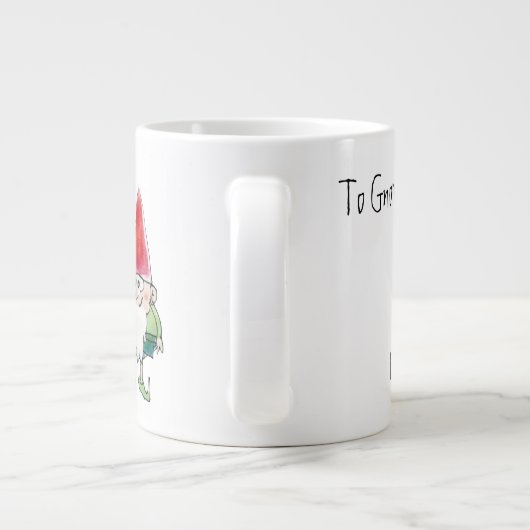 Om mij te laten worden is van Cartoon Mok houden (Achterkant)