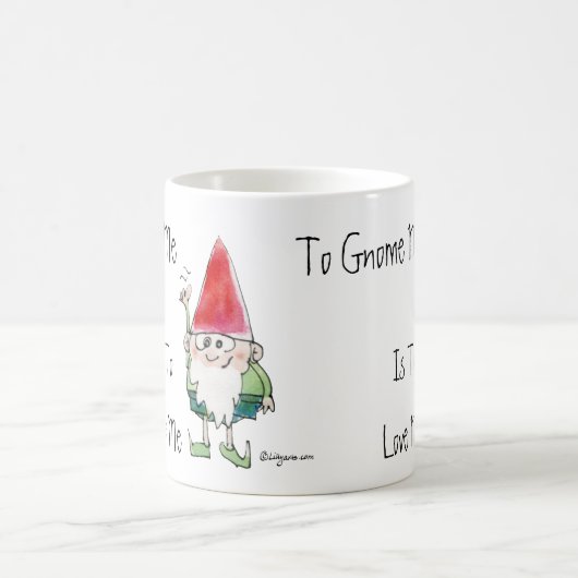 Om mij te laten worden is van Cartoon Mok houden (Center)