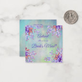 om mijn Lilec Lavender bruid's Maid te zijn Notitiekaartje (Voorkant / Achterkant in situ)