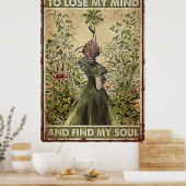 Om mijn verstand te verliezen en mijn ziel te vind poster (Keuken)