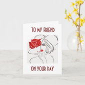 OM MIJN VRIEND TE ONTSPANNEN, VERWEN JEZELF OP VER KAART (Gele Bloem)