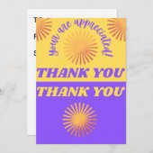 Om mijn waardering te Shows Bedankkaart (Voorkant / Achterkant)