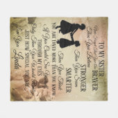 Om mijn zus Fleece deken te personaliseren (Voorkant (Horizontaal))