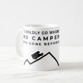 Om moedig te gaan - Overland Camper Koffiemok (Voorkant links)