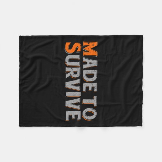 Om multiple sclerose bewustzijn te overleven 1 fleece deken (Voorkant (Horizontaal))