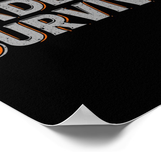 Om multiple sclerose bewustzijn te overleven 1 poster (Hoek)