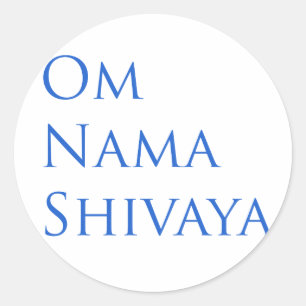 Om Nama Shivaya Ronde Sticker