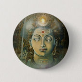 Om Namah Shivay Ronde Button 5,7 Cm (Voorkant)