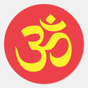 Om Namah Shivay Ronde Sticker