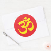 Om Namah Shivay Ronde Sticker (Envelop)