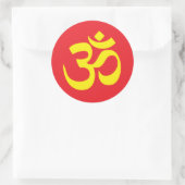 Om Namah Shivay Ronde Sticker (Tas)