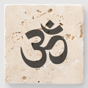 Om Namah Shivaya Aum Shanti Aum om Sybol ॐ Vrede Stenen Onderzetter