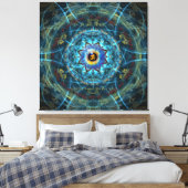 Om Namah Shivaya de ware identiteit - jezelf Canvas Afdruk (Insitu (Slaapkamer))