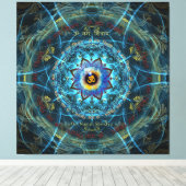 Om Namah Shivaya de ware identiteit - jezelf Canvas Afdruk (Insitu (Houten vloer))