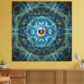 Om Namah Shivaya de ware identiteit - jezelf Canvas Afdruk (Insitu (Woonkamer))