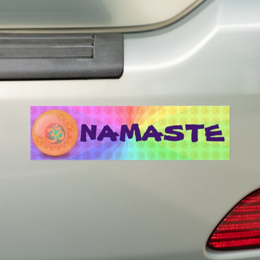OM NAMASTE-bumpersticker Bumpersticker (Op auto)