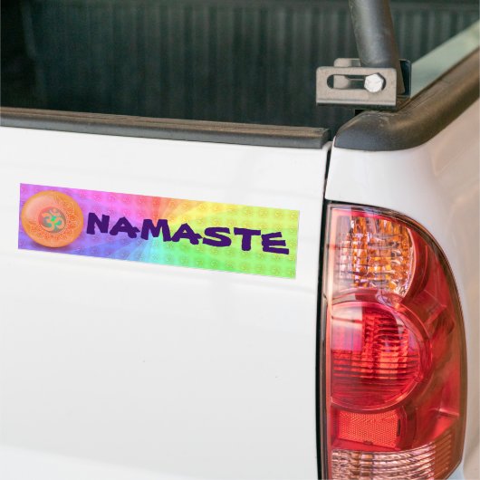 OM NAMASTE-bumpersticker Bumpersticker (Op Truck)