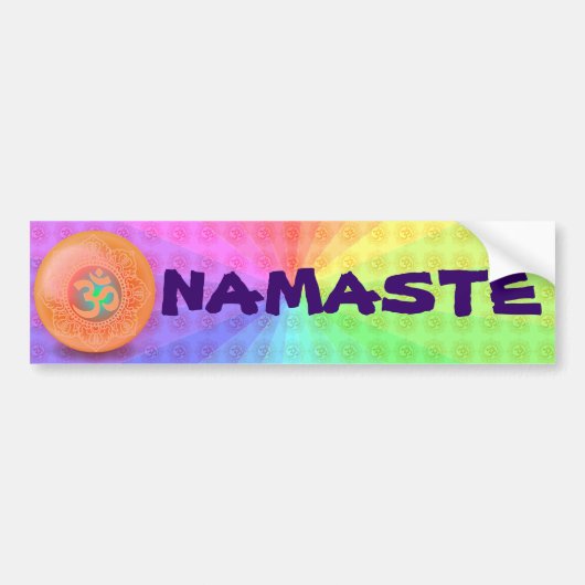 OM NAMASTE-bumpersticker Bumpersticker (Voorkant)