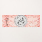 OM Namaste Roze Marmer Yogamat (Achterkant (horizontaal))