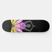 OM Namaste Spirituele Lotus Bloem Yoga Houding Persoonlijk Skateboard (Horizontaal)