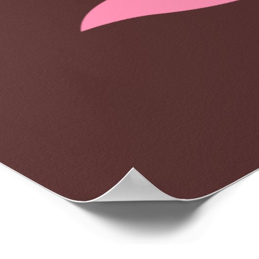 OM Namaste Spirituele Lotus Flower Yoga in Umber Poster (Hoek)