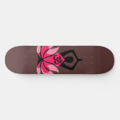 OM Namaste Spirituele Lotus Flower Yoga in Umber Skateboard (Horizontaal)